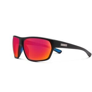 SUNCLOUD Black Frame with Red Lenses Sunglasses